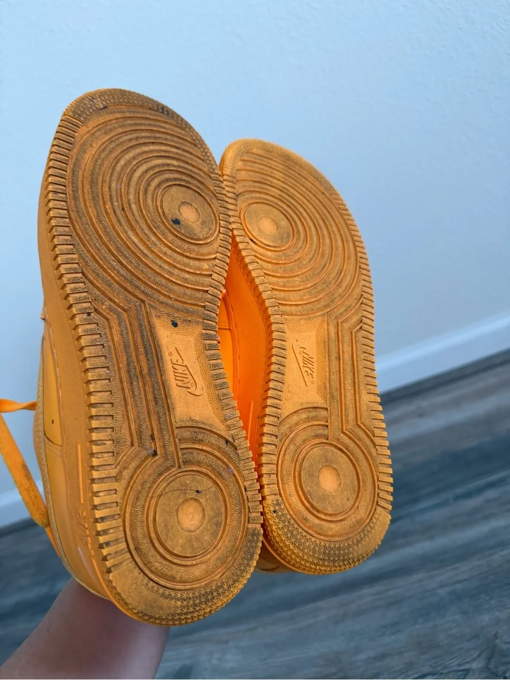 Nike Air Force 1 ‘07 Low - Vibrant Yellow Orange Men’s size 10